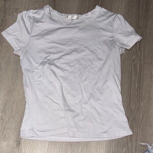 Women's White Short-Sleeve Crewneck Tee